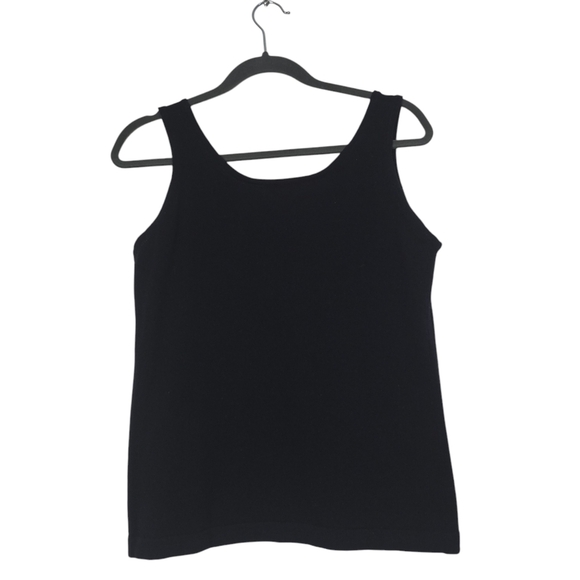 Max Mara Made in Italy Wool Cashmere Black Sweater Vest soft Neutral Quiet luxur - Picture 2 of 9